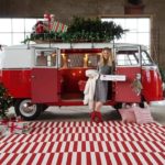 VW trouwbusje kerst Estree Strooker fotoshoot VW bus